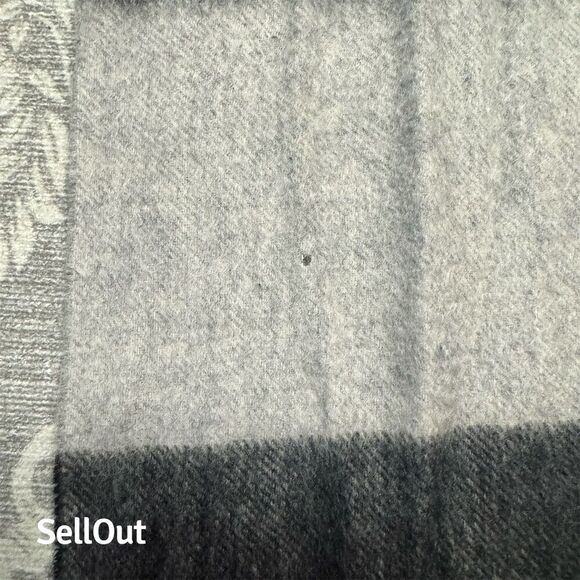 Charter Club Unisex Multicolor Plaid Cashmere Scarf with Tassel Fringe - Picture 6 of 7